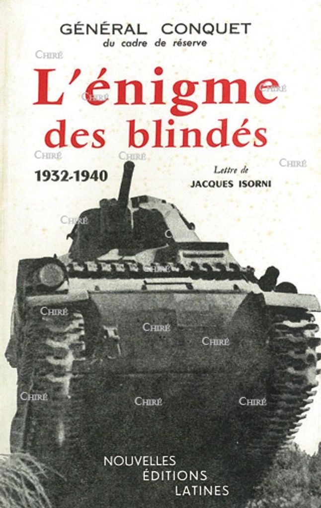 L´énigme des blindés 1932-1940