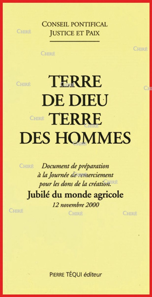 Terre de Dieu Terre des hommes - Document de préparation à la journée de remerciement pour les dons