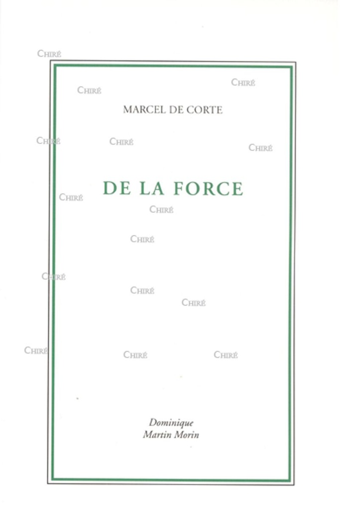 De la force - Ed 1998
