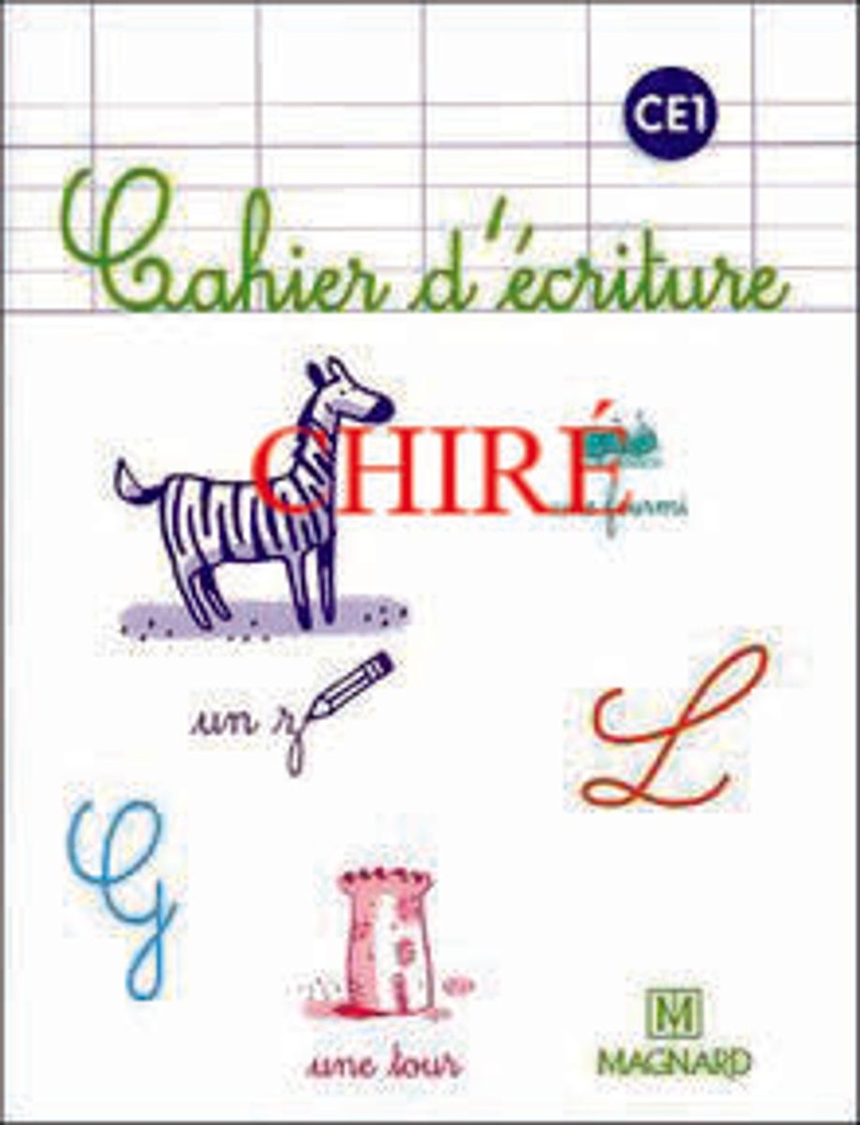 Cahier d´écriture CE1