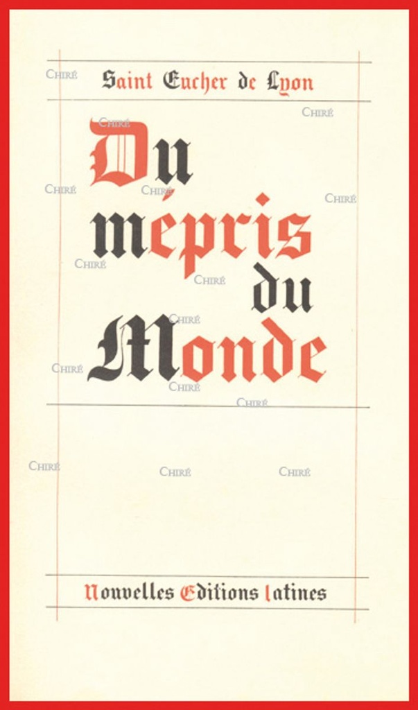 Du mépris du monde et de la philosophie du siècle