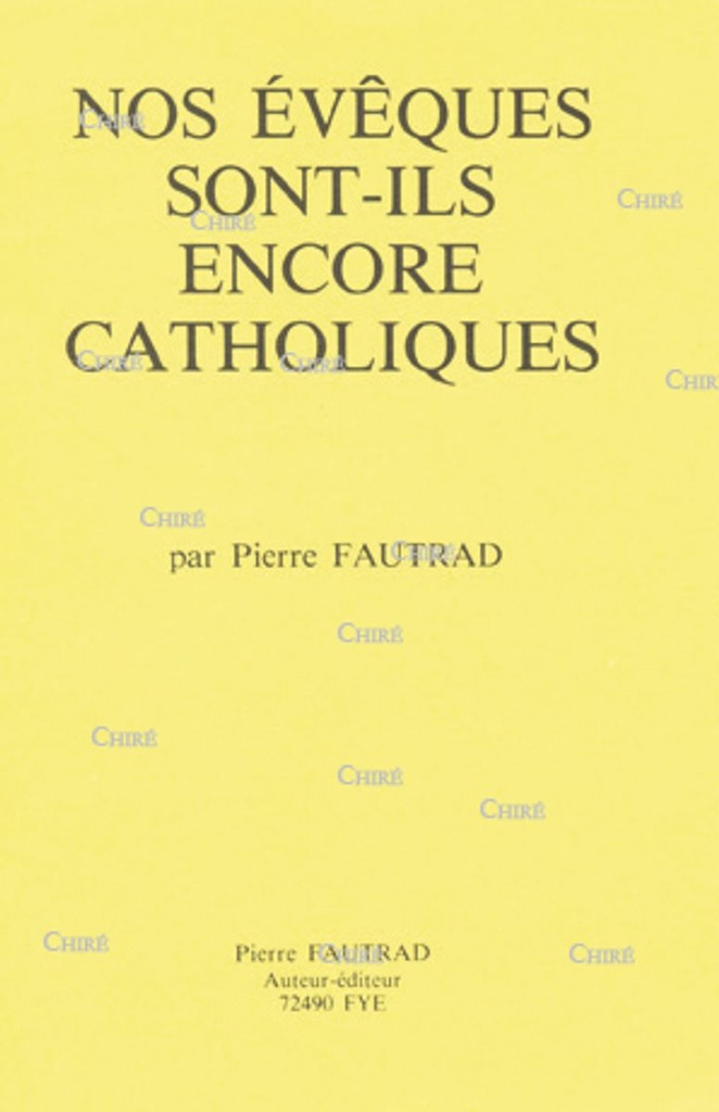 Nos évêques sont-ils encore catholiques ?
