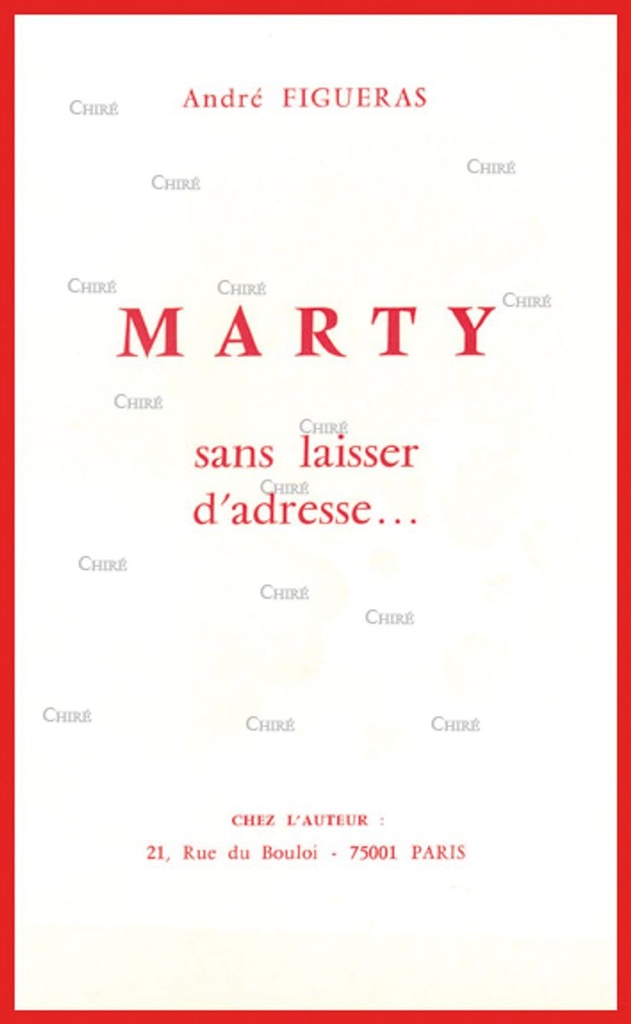 Marty sans laisser d´adresse