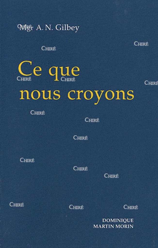 Ce que nous croyons
