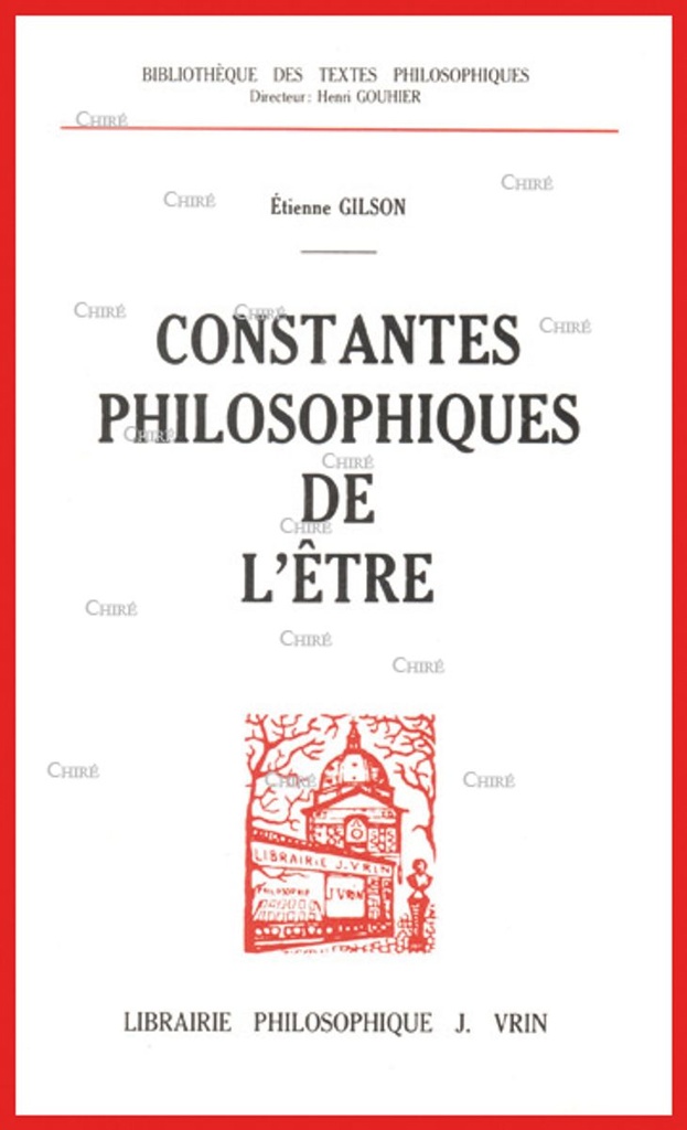 Constantes philosophiques de l´être