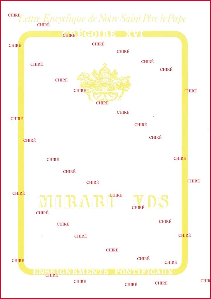 Mirari vos