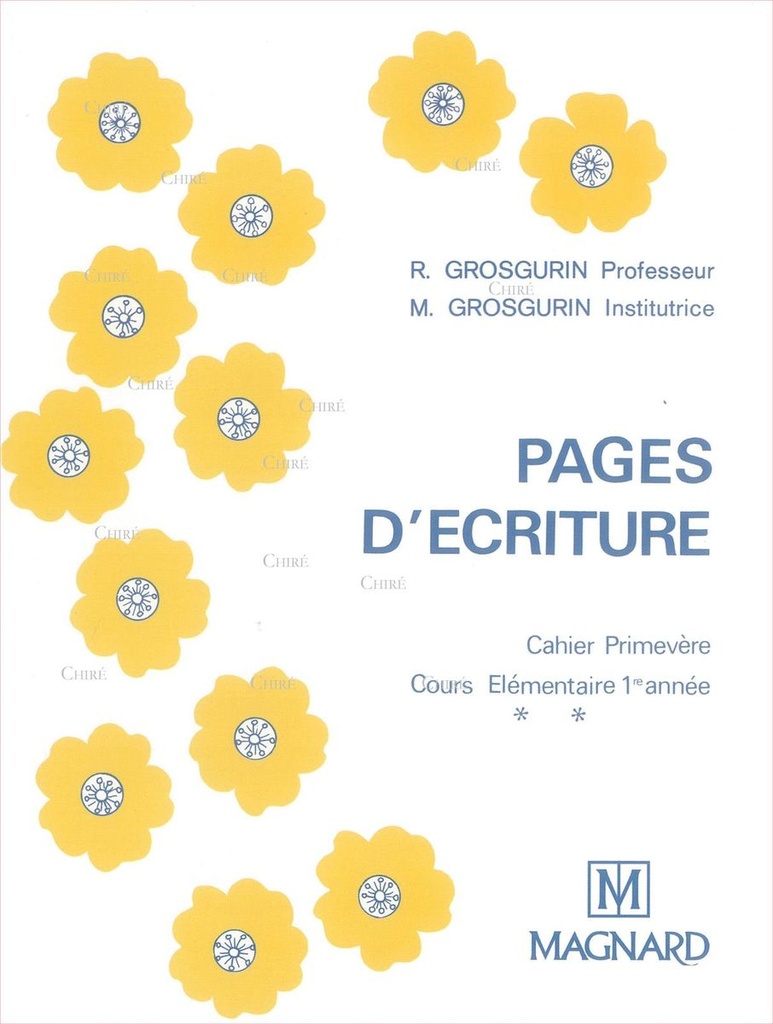 Pages d´écriture - Cahier primevère CE1