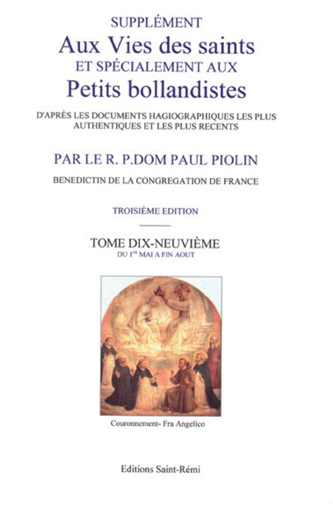 Les Petits bollandistes - T 19 - Du 1er mai à fin août