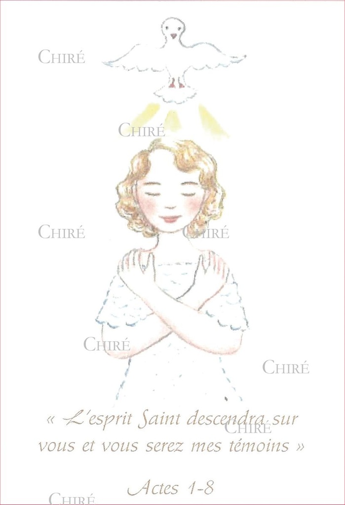Image Sainte - Confirmation - Fille - 3208