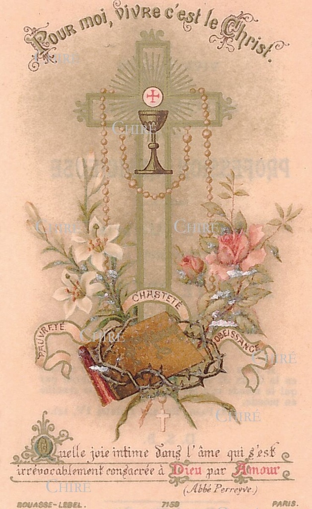 Image des Premiers Voeux - Pour moi, vivre c´est le Christ