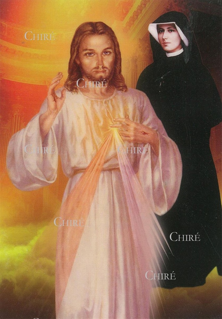 Christ Miséricordieux - Acte de consécration - Image plastifiée - IPJ01