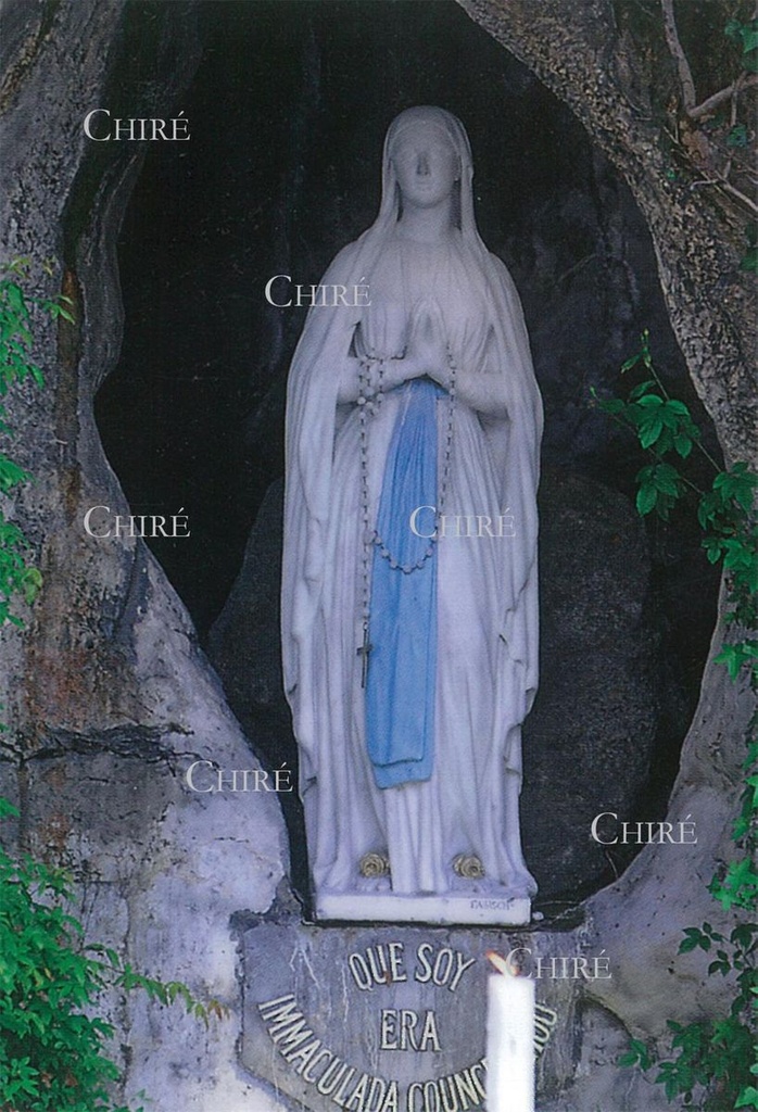 Notre-Dame de Lourdes (Statue grotte) - Image plastifiée - IPM08