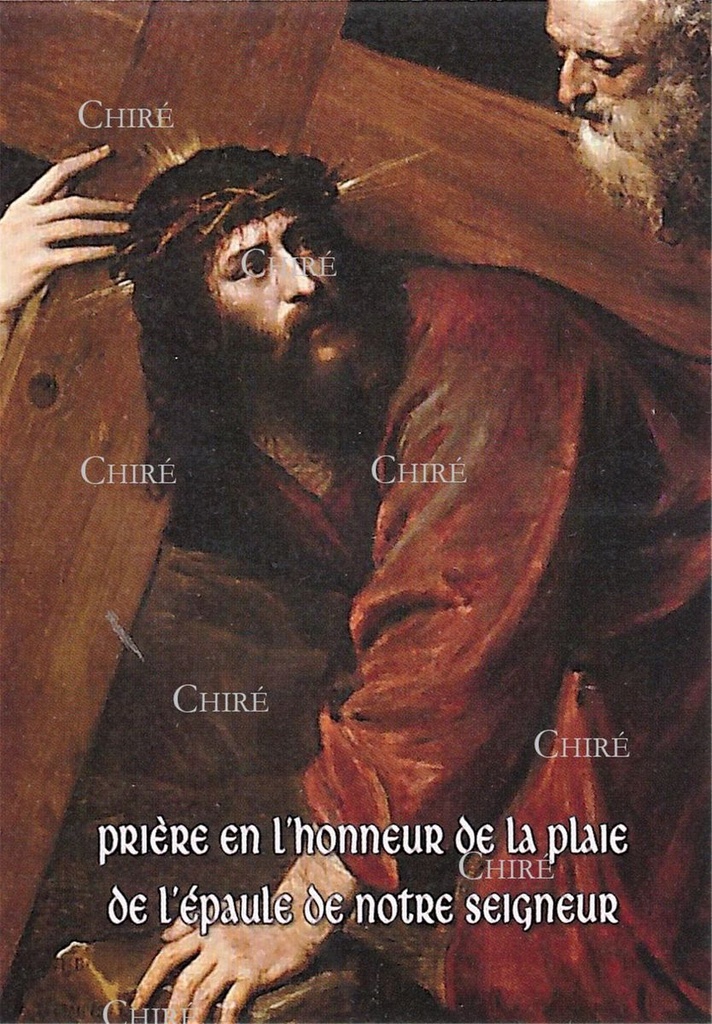 Prière en l´honneur de la plaie de l´épaule - Image plastifiée - IPJ29
