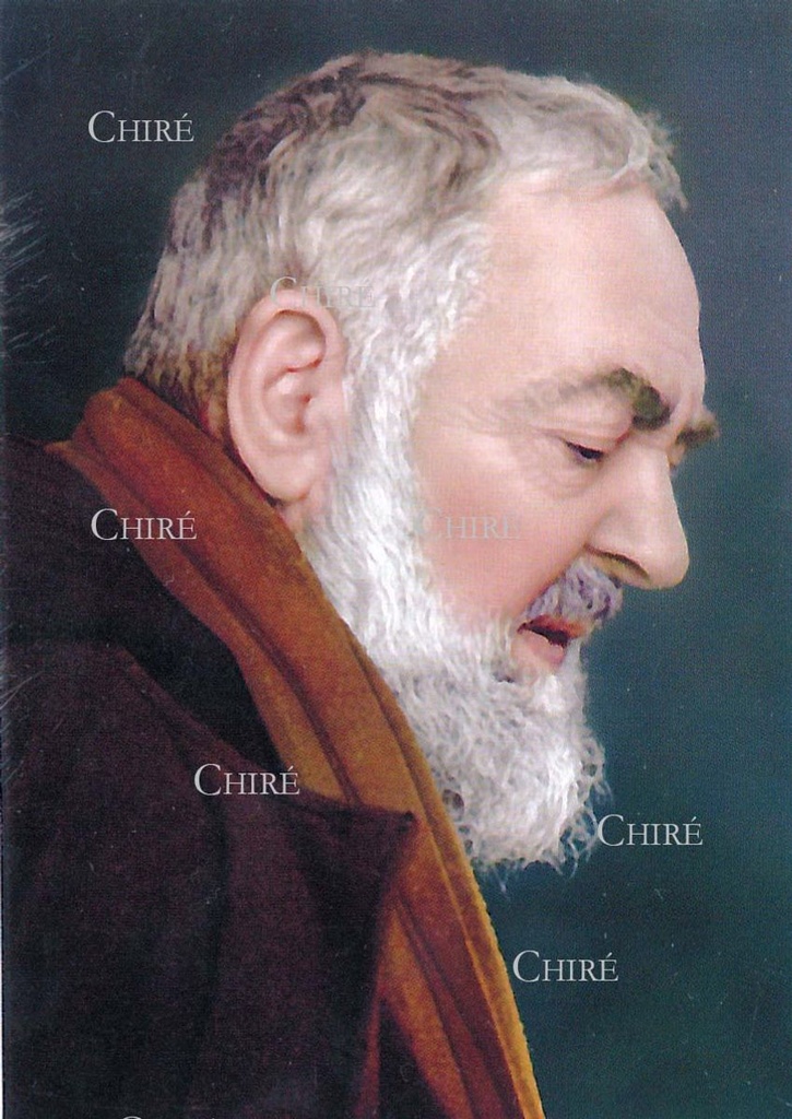 Saint Padre Pio - Visage - Image plastifiée - IPP19