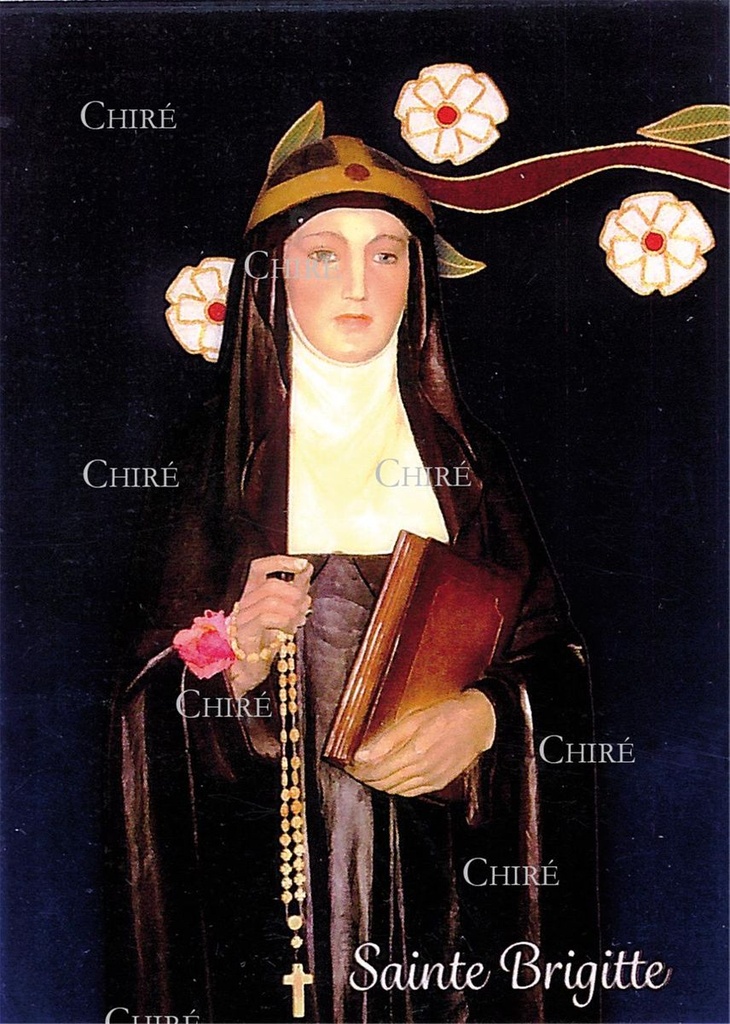 Sainte Brigitte - Image plastifiée - IPBO4
