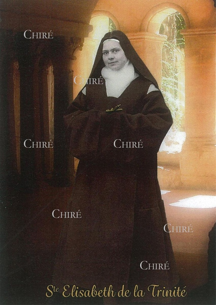 Sainte Elisabeth de la Trinité - Image plastifiée - IPE03