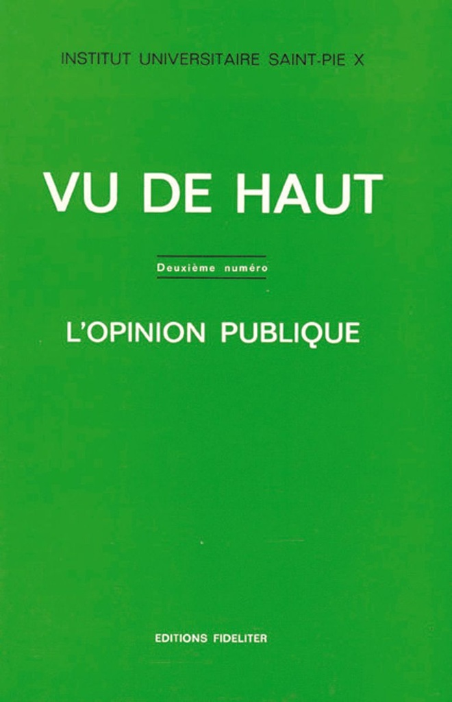 Vu de Haut n° 2 - L´opinion publique