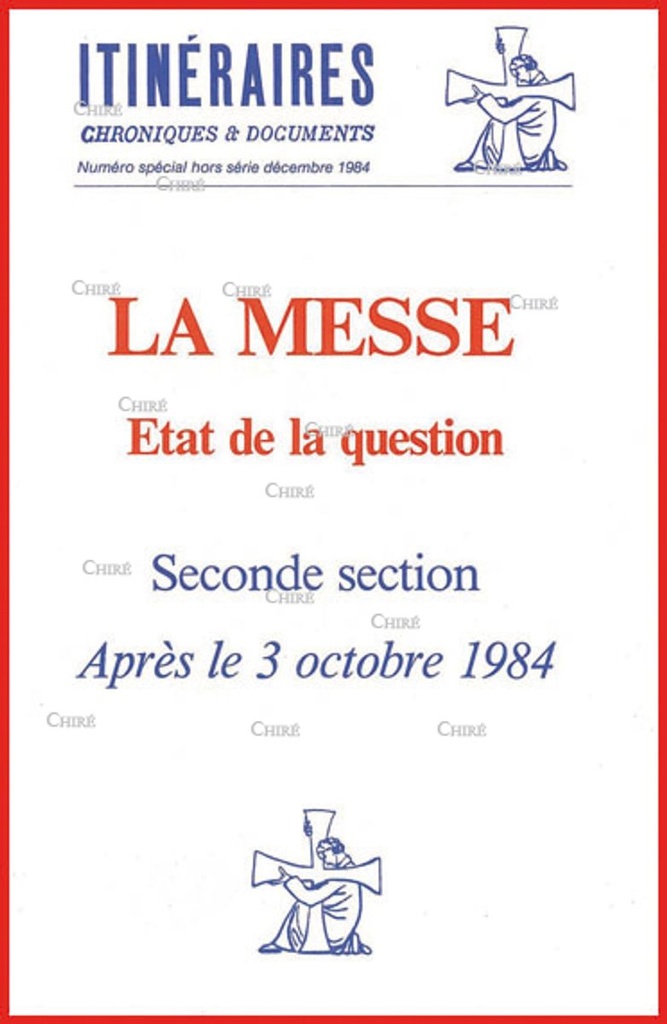 Hors série décembre 1984 La messe, état de la question