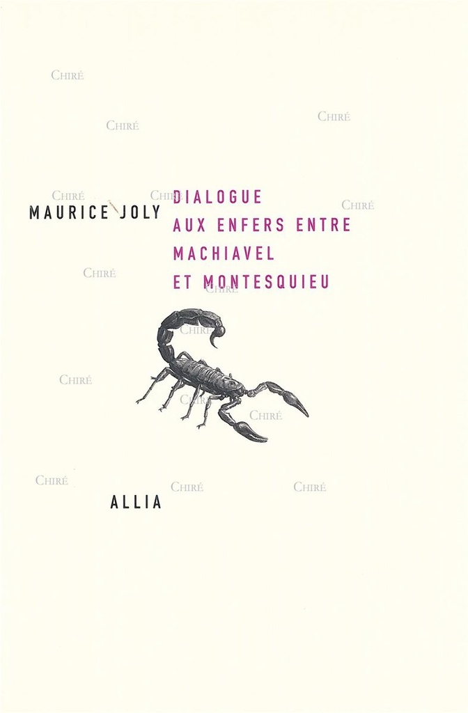 Dialogue aux enfers entre Machiavel et Montesquieu