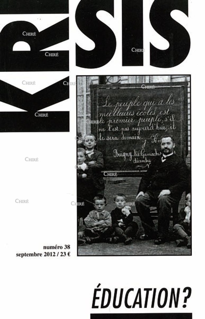 N° 38 - Septembre 2012 - Education ?