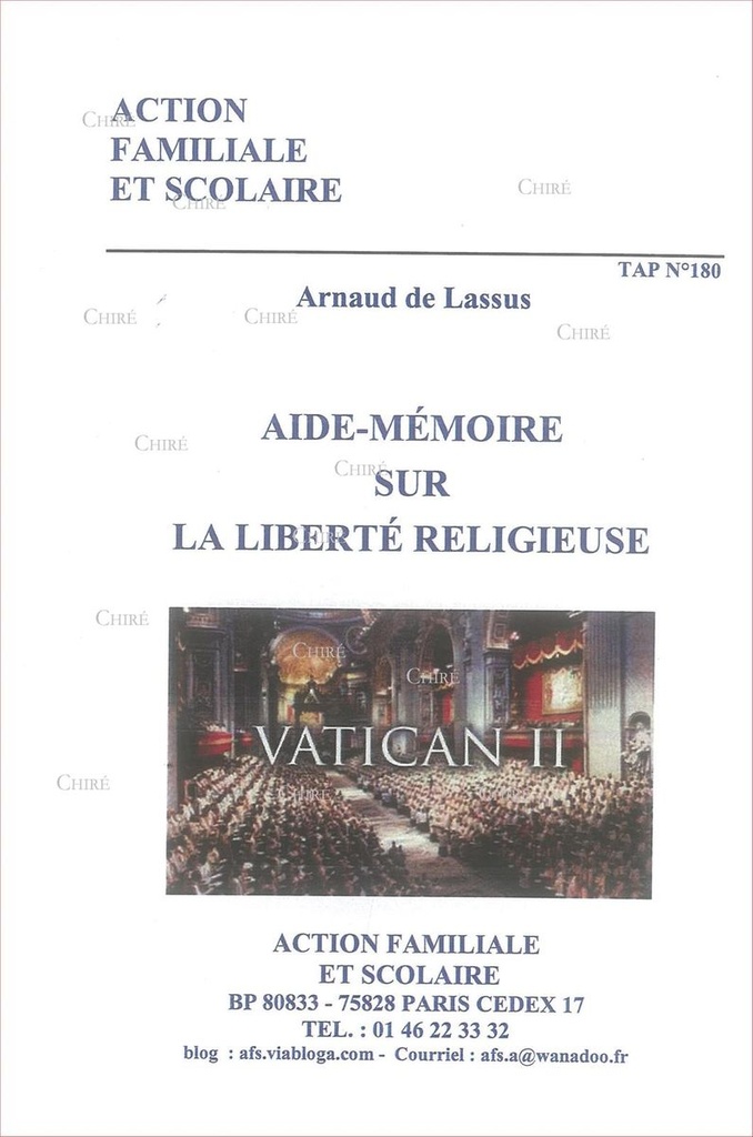 Aide-mémoire sur la liberté religieuse - E082