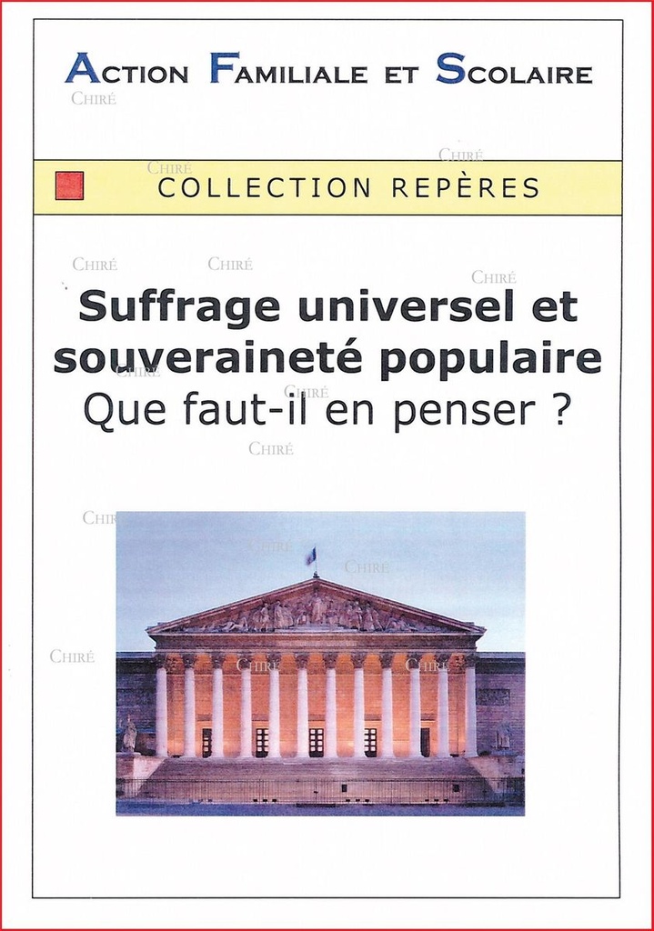 Suffrage universel et souveraineté populaire - Que faut-il en penser ? - Collection Repères