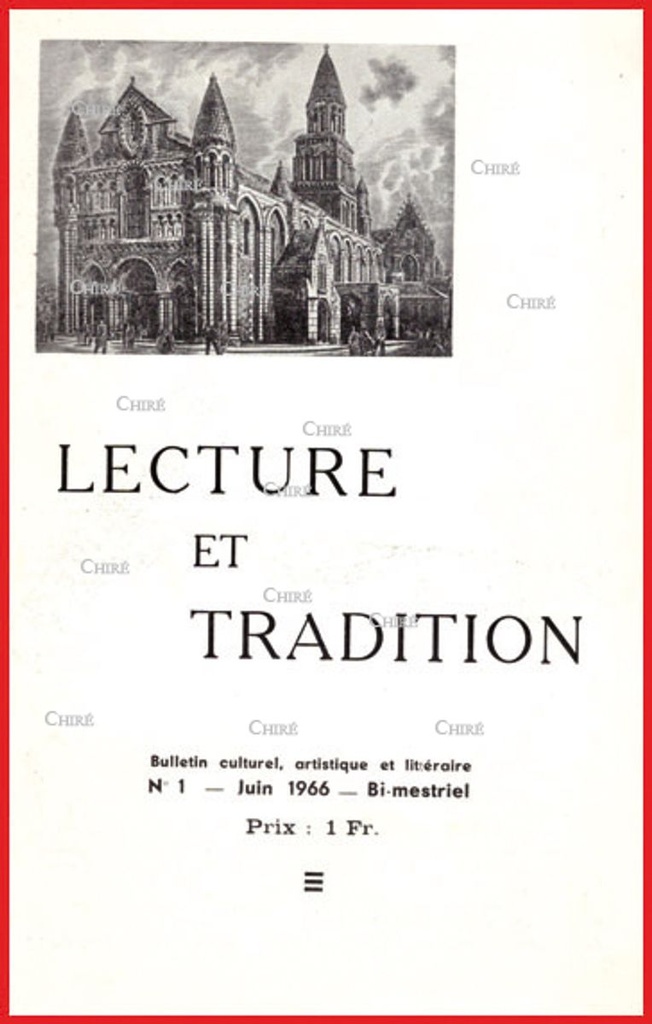 N° 001-032 - Collection Lecture et Tradition