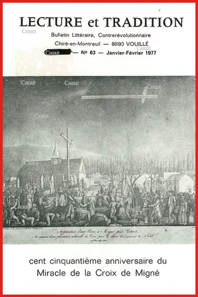 N°063 - Le 150° anniversaire du miracle de la croix de Migné, Abbé Coache, Chesterton