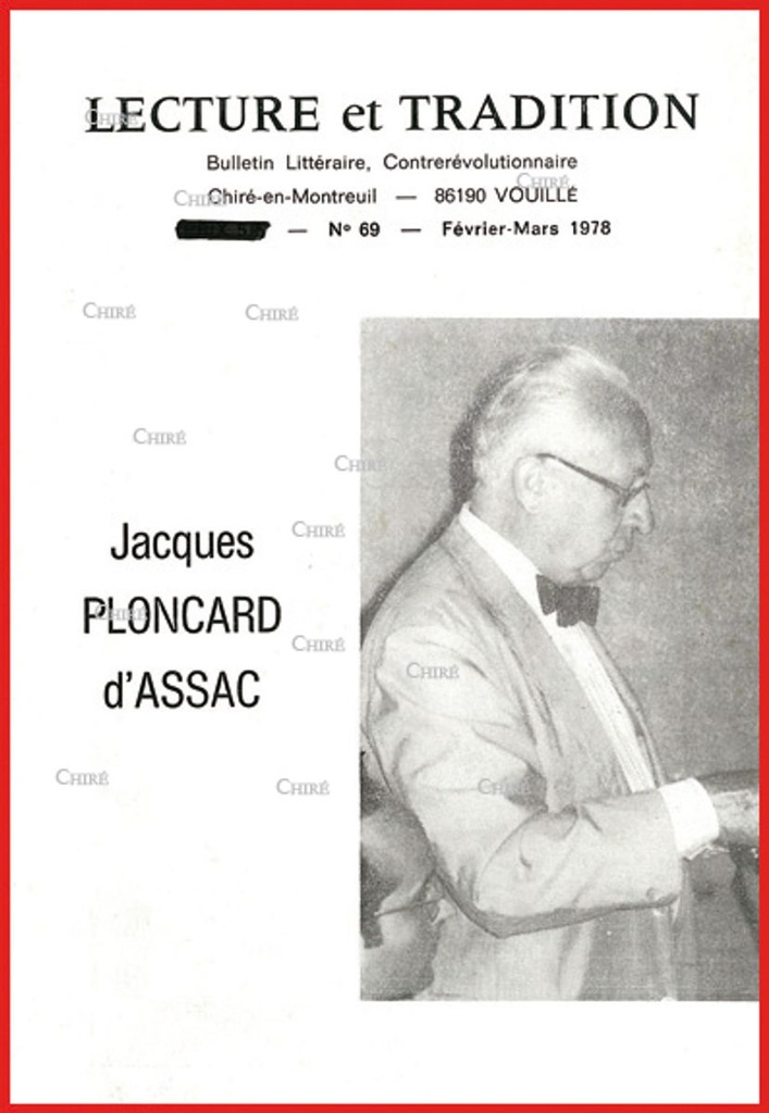 N°069 - J Ploncard d´Assac, le ´Pie V´  de Falloux, livres pour les jeunes
