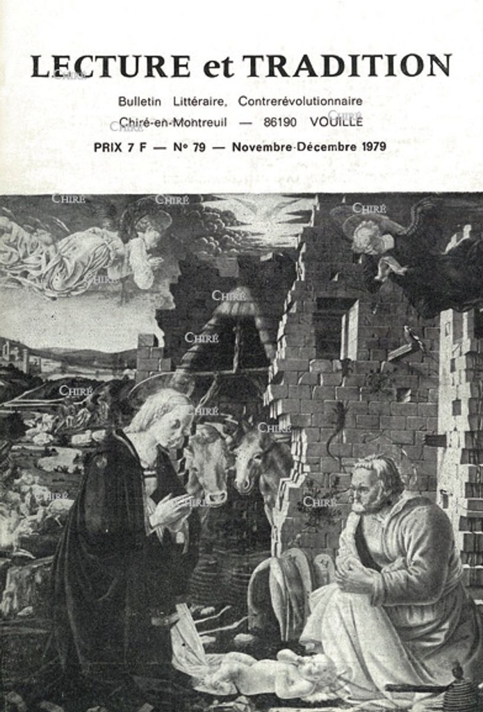 N°079 Nov/Déc 1979 - Noël 1979, René Guénon et l´Hindouisme, le ralliement de Rome à la révolution