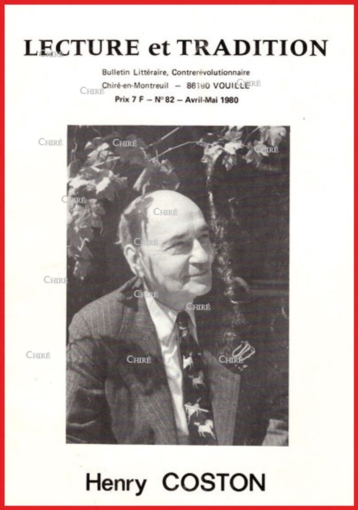 N°082 Avril/Mai 1980 - Henry Coston