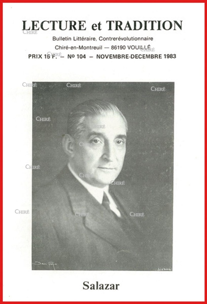 N°104 Nov/Déc 1983 - Salazar, journée chouanne, Claude Mouton