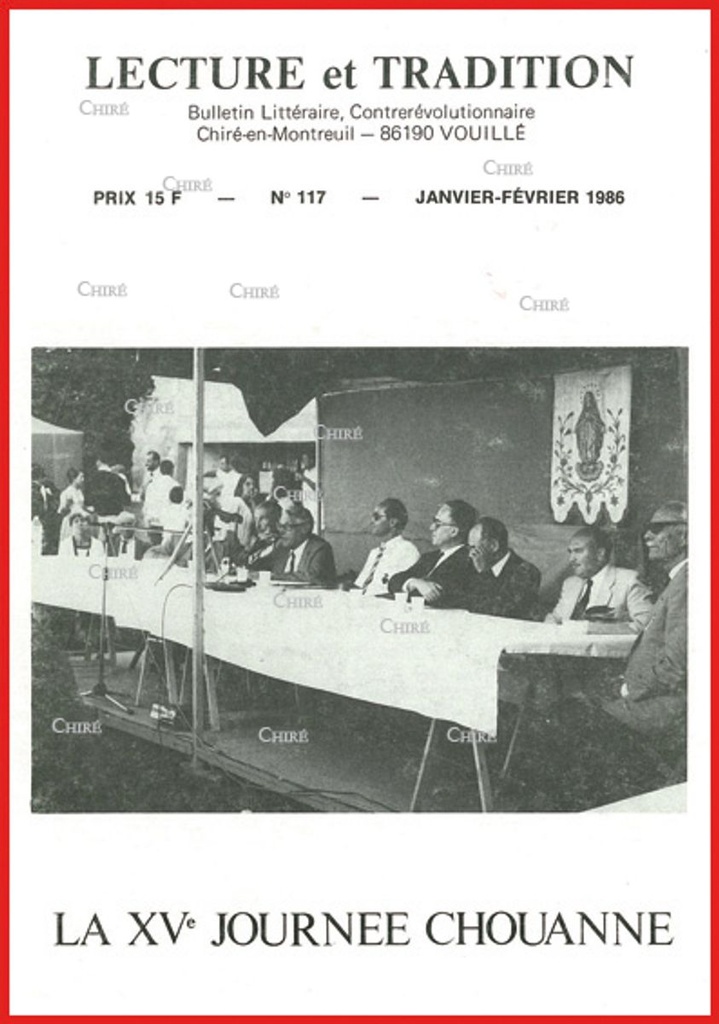 N°117 Janv/Fév 1986 - XV° journée chouanne, Sonis et Loigny, Corneille de Brasillach