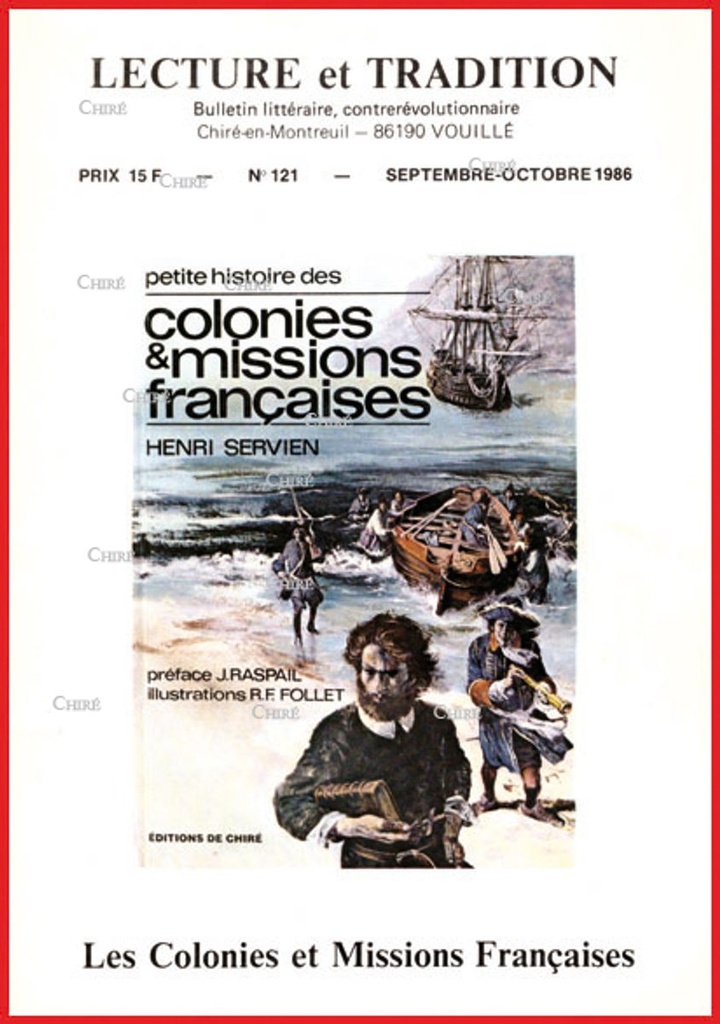 N°121 Sep/Oct 1986 - Petite histoire des colonies et missions françaises, Journée Chouanne