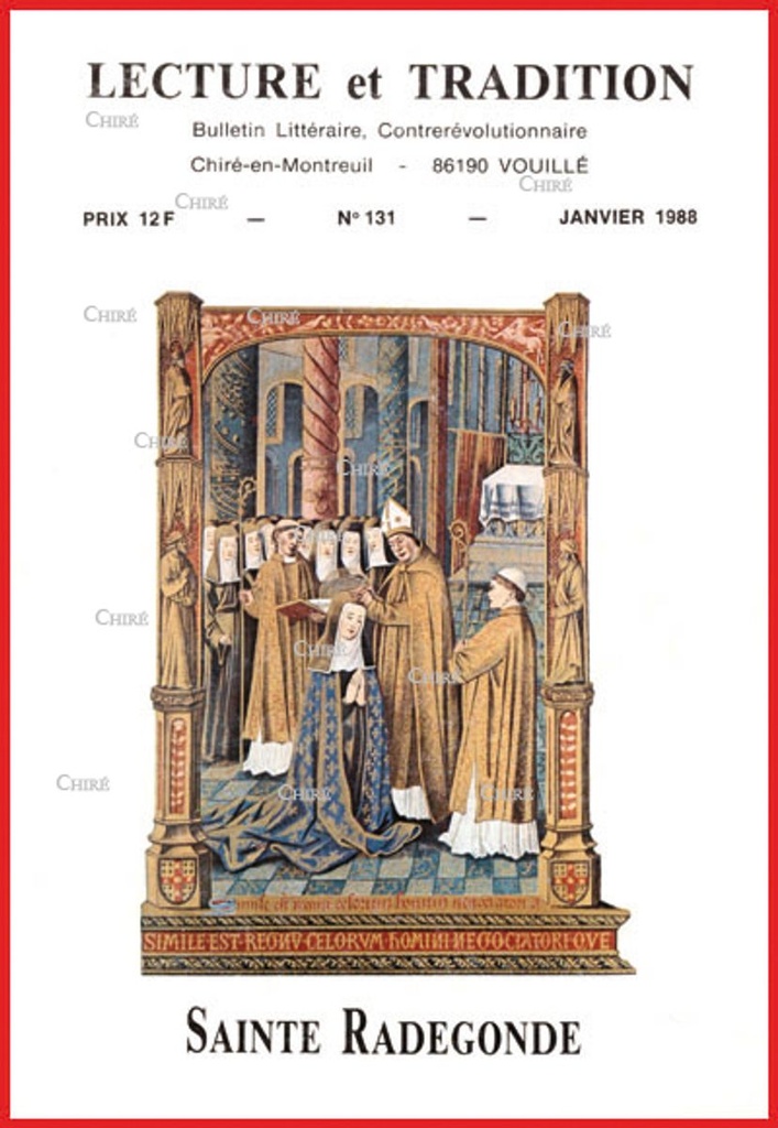 N°131 Janv 1988 - J Anouilh, Sainte Radegonde, le sida