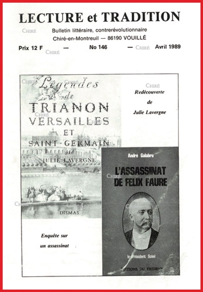 N°146 Avril 1989 - André Galabru, La Contre-Encyclopédie, J Vaquié