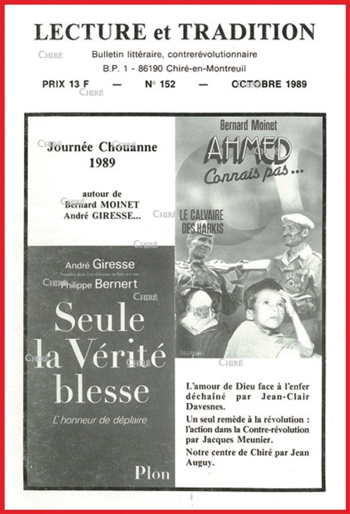 N°152 Oct 1989 - XIX° journée chouanne