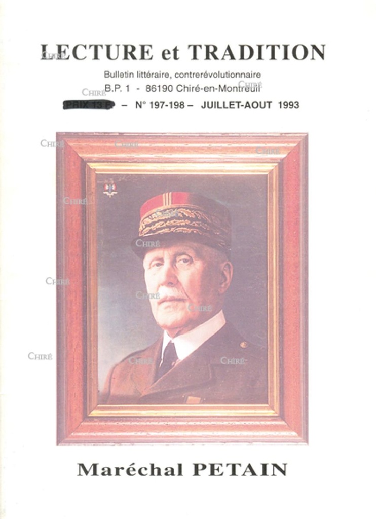 N°197/198 Juil/Août 1993 - Maréchal Pétain, Marxisme pas mort ! Thérèse Neumann