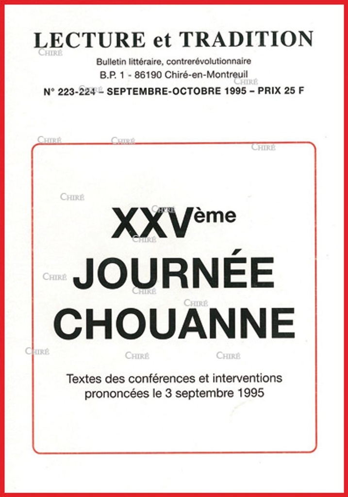 N°223/224 Sept/Oct 1995 - XXVème Journée Chouanne