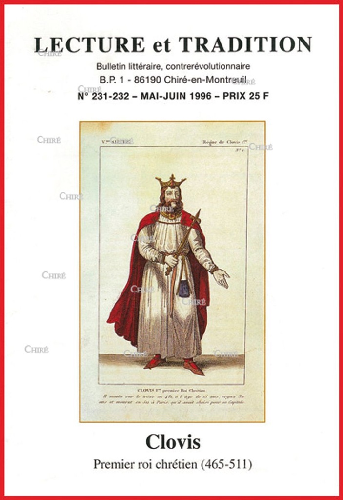 N°231/232 Mai/Juin 1996 - Clovis, premier roi chrétien. La vérité sur les manuscrits de la Mer Morte