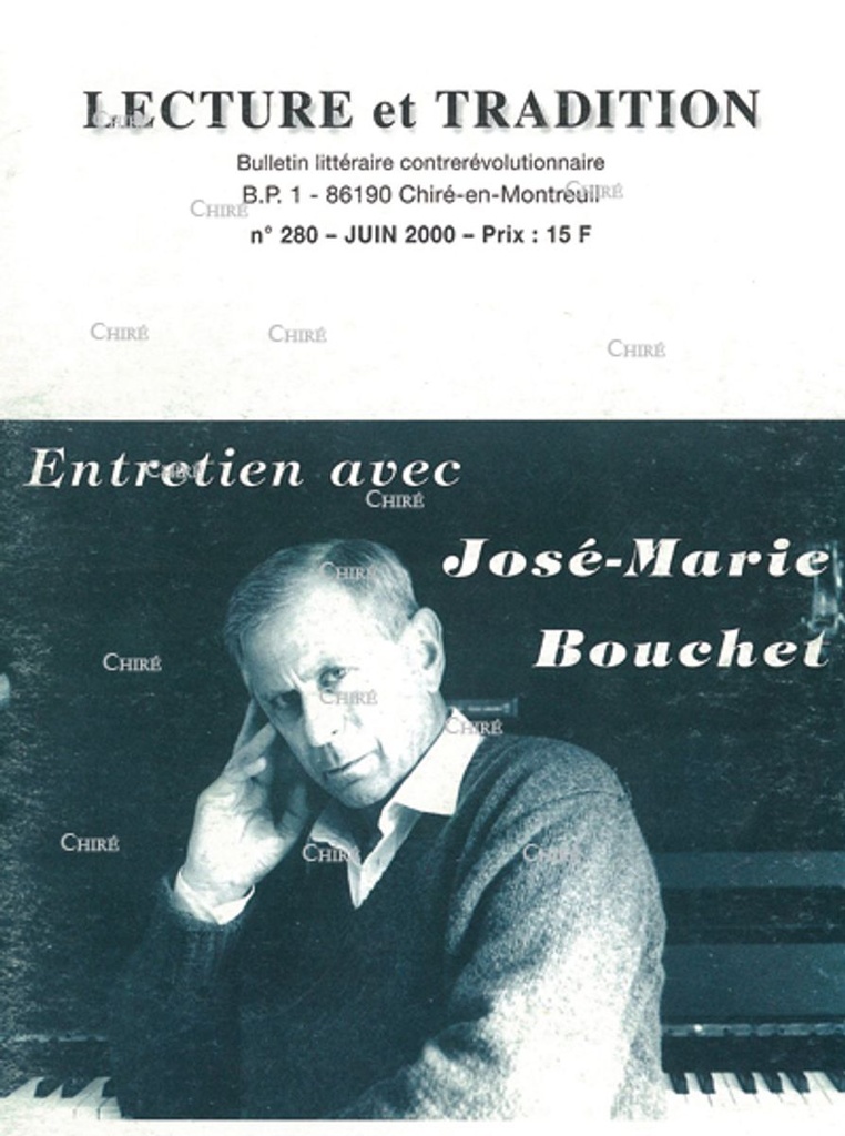 N°280 Juin 2000 - Entretien avec José-Marie Bouchet