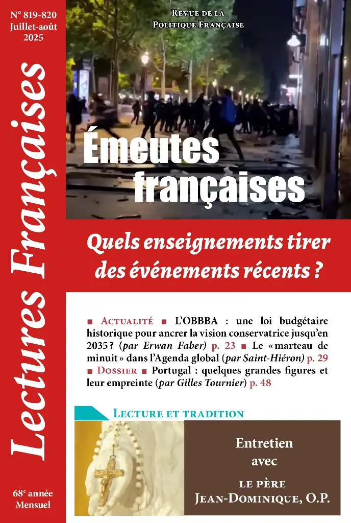 N° 819-820 - Juillet-août 2025 : Émeutes françaises : quels enseignements tirer des événements récents ?