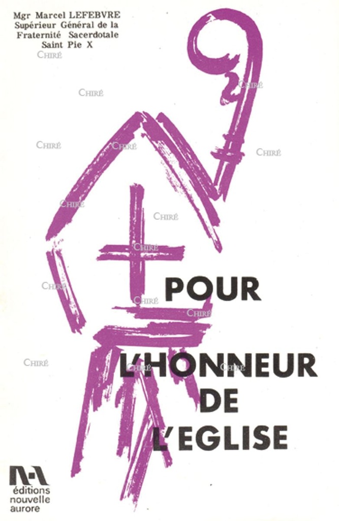 Pour l´honneur de l´Eglise