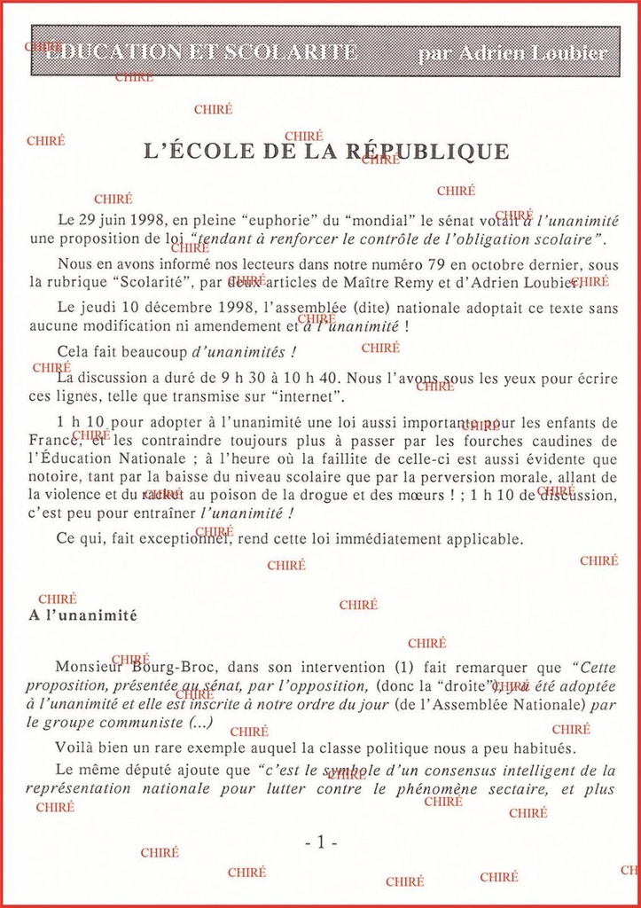 L´école de la République