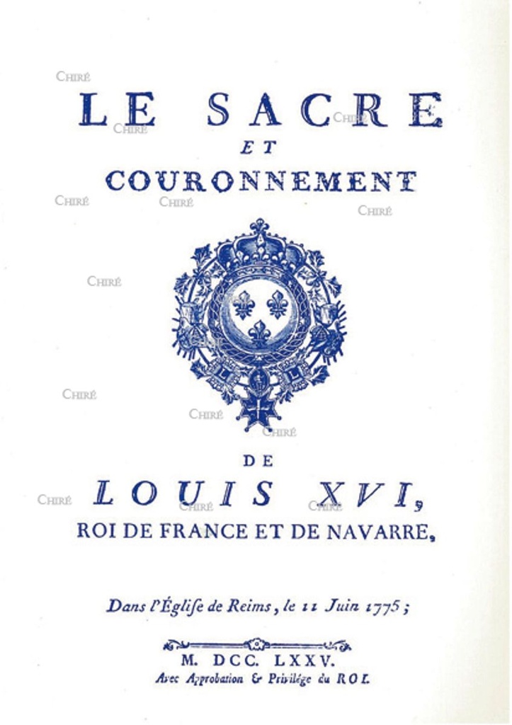 Le sacre et le couronnement de Louis XVI (broché)