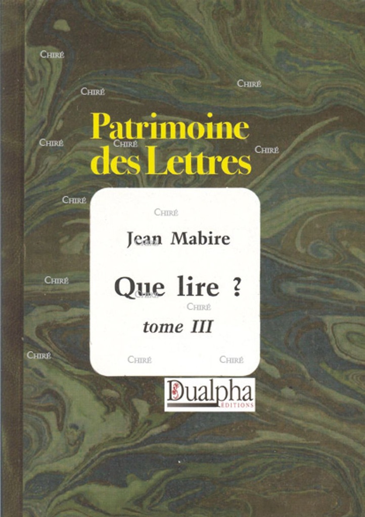 Que lire ? - Tome 03