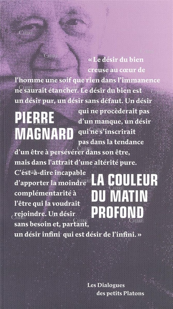 La couleur du matin profond