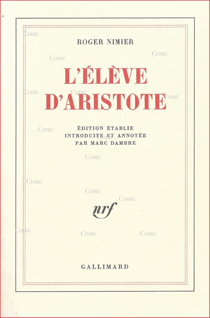 L´élève d´Aristote