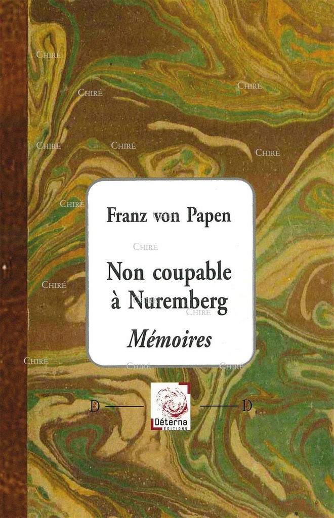 Non coupable à Nuremberg - Mémoires