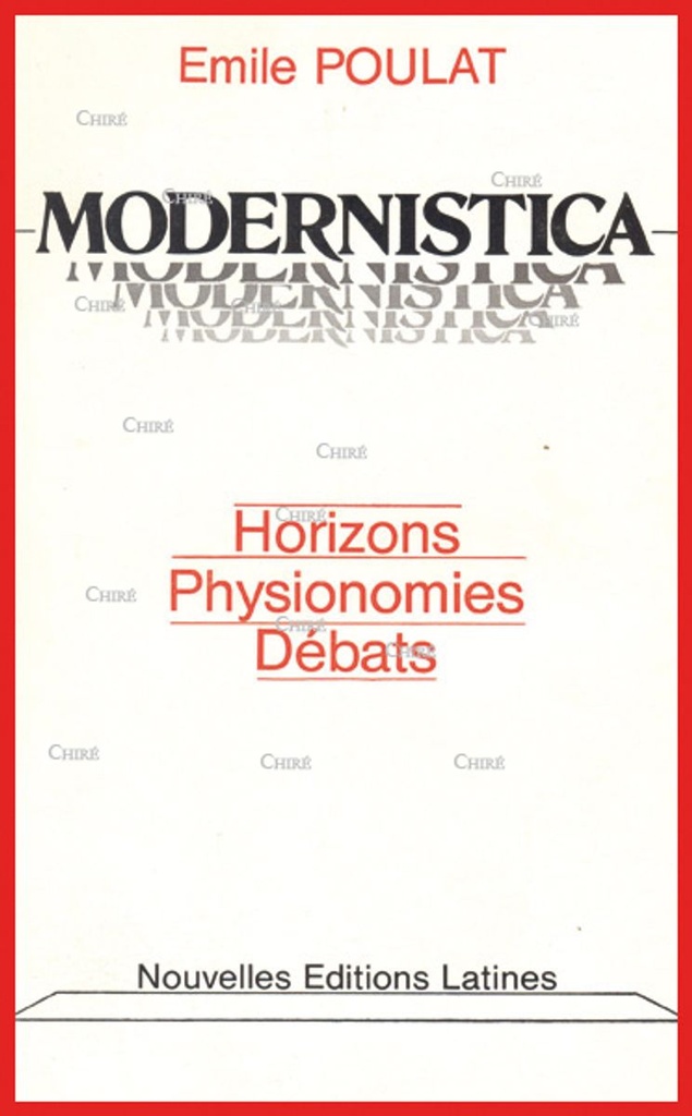 Modernistica - Horizons, physionomies, débats